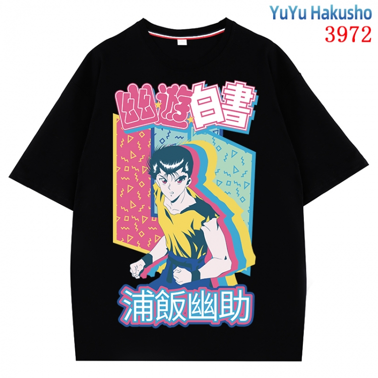 YuYu Hakusho  Anime Pure Cotton Short Sleeve T-shirt Direct Spray Technology from S to 4XL CMY-3972-2
