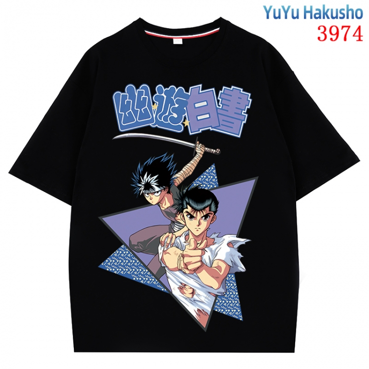 YuYu Hakusho  Anime Pure Cotton Short Sleeve T-shirt Direct Spray Technology from S to 4XL CMY-3974-2