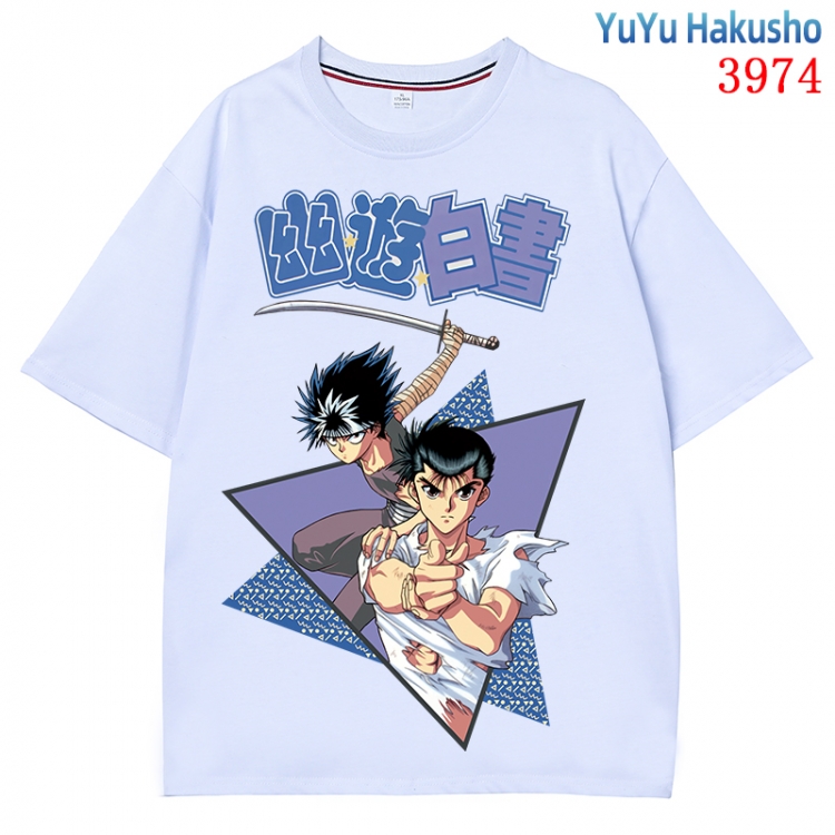 YuYu Hakusho  Anime Pure Cotton Short Sleeve T-shirt Direct Spray Technology from S to 4XL  CMY-3974-1