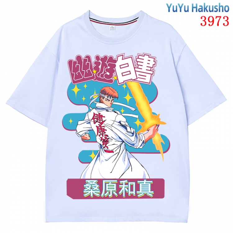 YuYu Hakusho  Anime Pure Cotton Short Sleeve T-shirt Direct Spray Technology from S to 4XL CMY-3973-1
