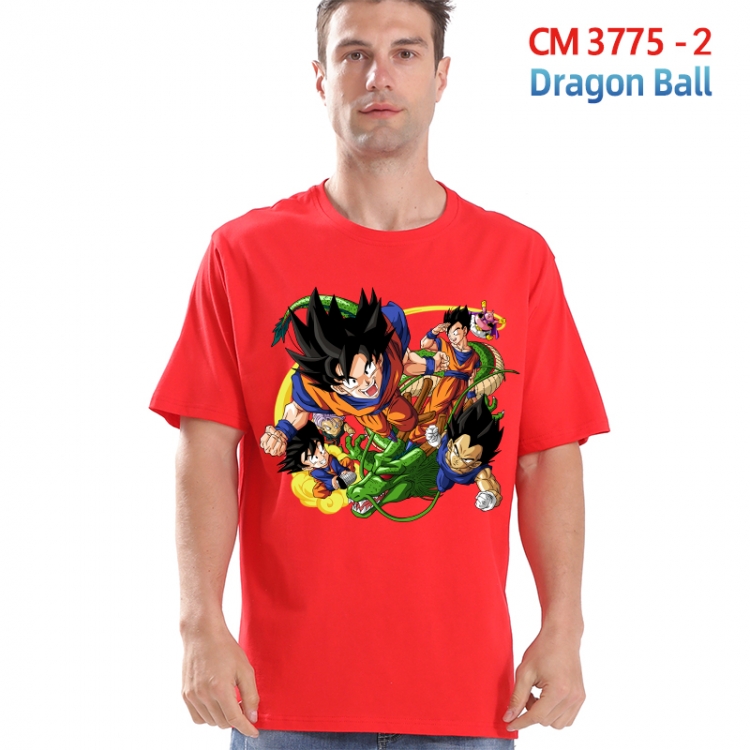 DRAGON BALL Printed short-sleeved cotton T-shirt from S to 4XL