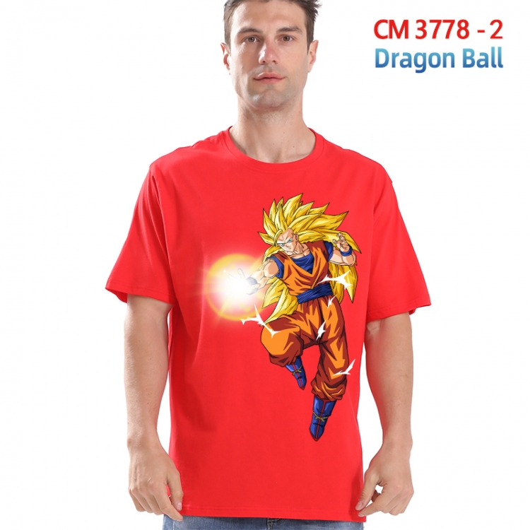 DRAGON BALL Printed short-sleeved cotton T-shirt from S to 4XL