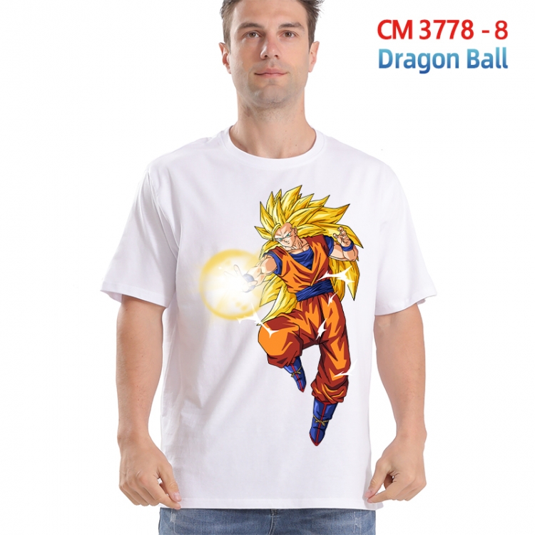 DRAGON BALL Printed short-sleeved cotton T-shirt from S to 4XL