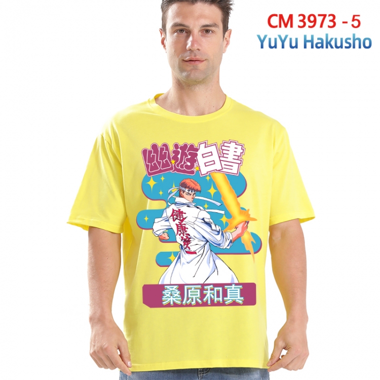 YuYu Hakusho Printed short-sleeved cotton T-shirt from S to 4XL