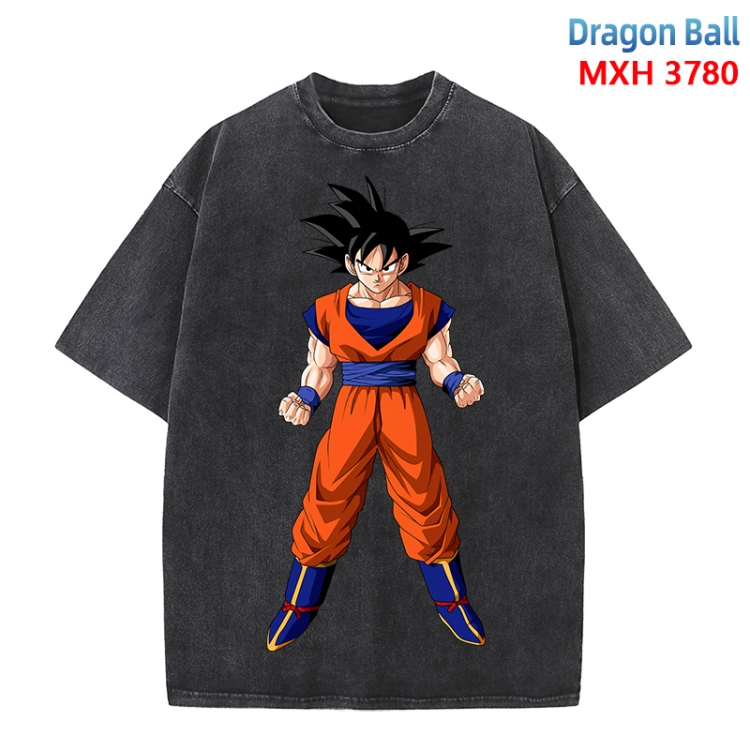 DRAGON BALL Anime peripheral pure cotton washed and worn T-shirt from S to 4XL