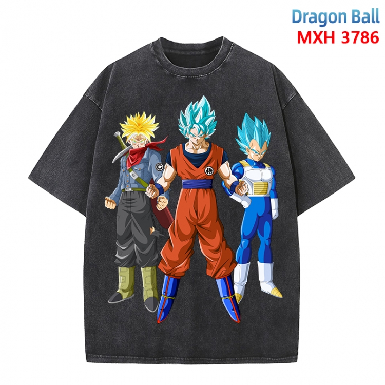 DRAGON BALL Anime peripheral pure cotton washed and worn T-shirt from S to 4XL