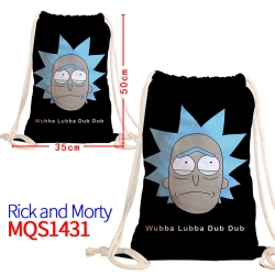 Rick and Morty Canvas drawstri...