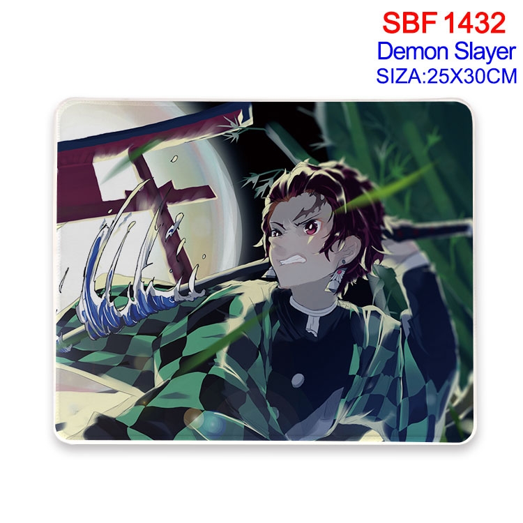 Demon Slayer Kimets Anime peripheral edge lock mouse pad 25X30cm