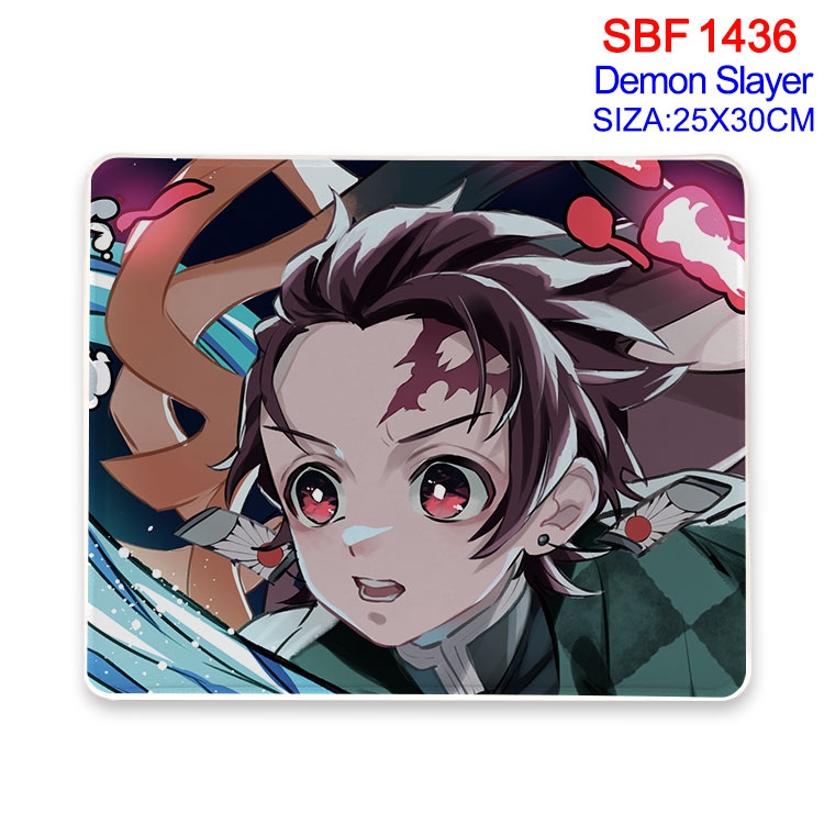 Demon Slayer Kimets Anime peripheral edge lock mouse pad 25X30cm