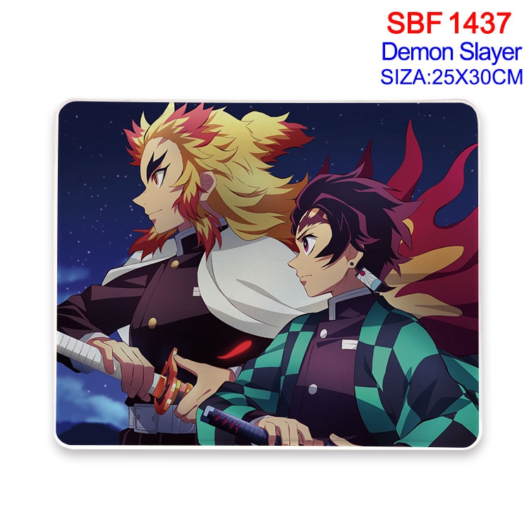 Demon Slayer Kimets Anime peripheral edge lock mouse pad 25X30cm