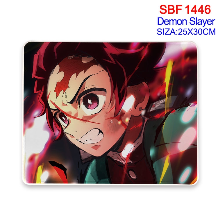 Demon Slayer Kimets Anime peripheral edge lock mouse pad 25X30cm