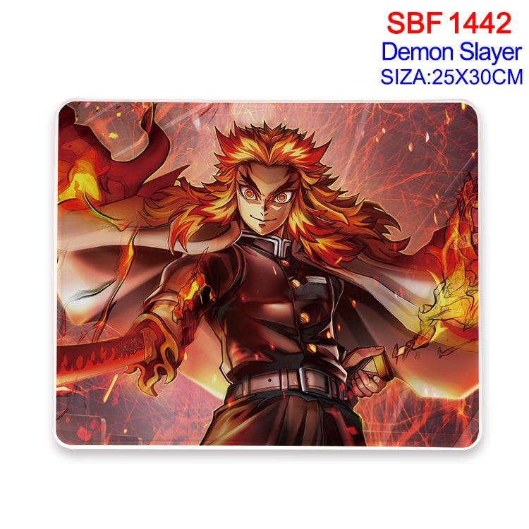 Demon Slayer Kimets Anime peripheral edge lock mouse pad 25X30cm