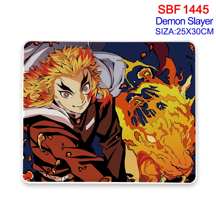 Demon Slayer Kimets Anime peripheral edge lock mouse pad 25X30cm