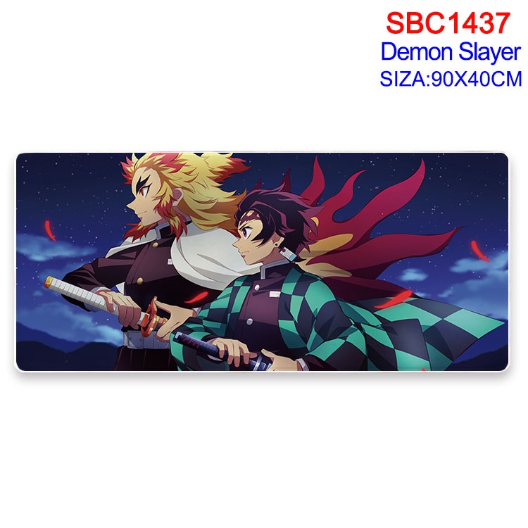 Demon Slayer Kimets Anime peripheral edge lock mouse pad 90X40CM