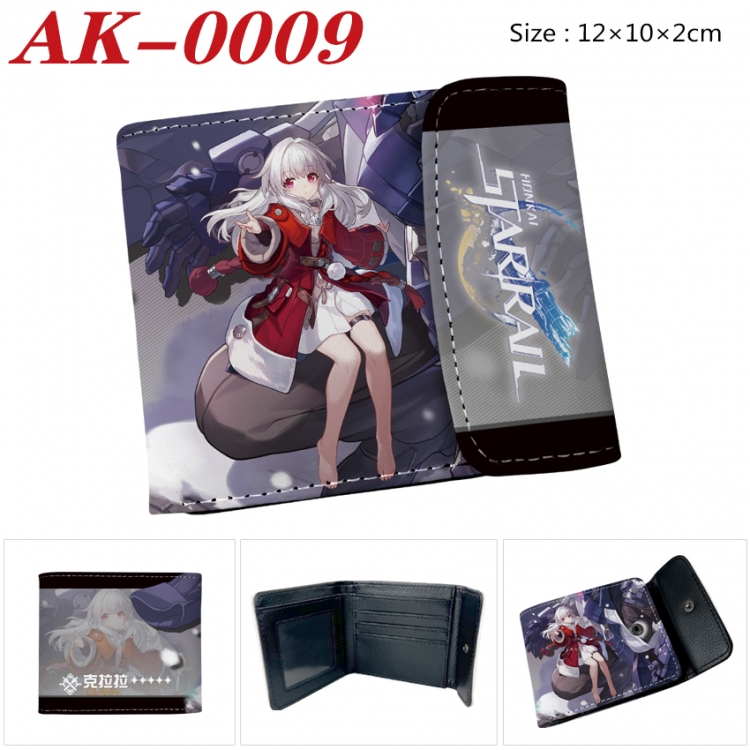 Honkai：StarRail Anime PU leather full color buckle 20% off wallet 12X10X2CM