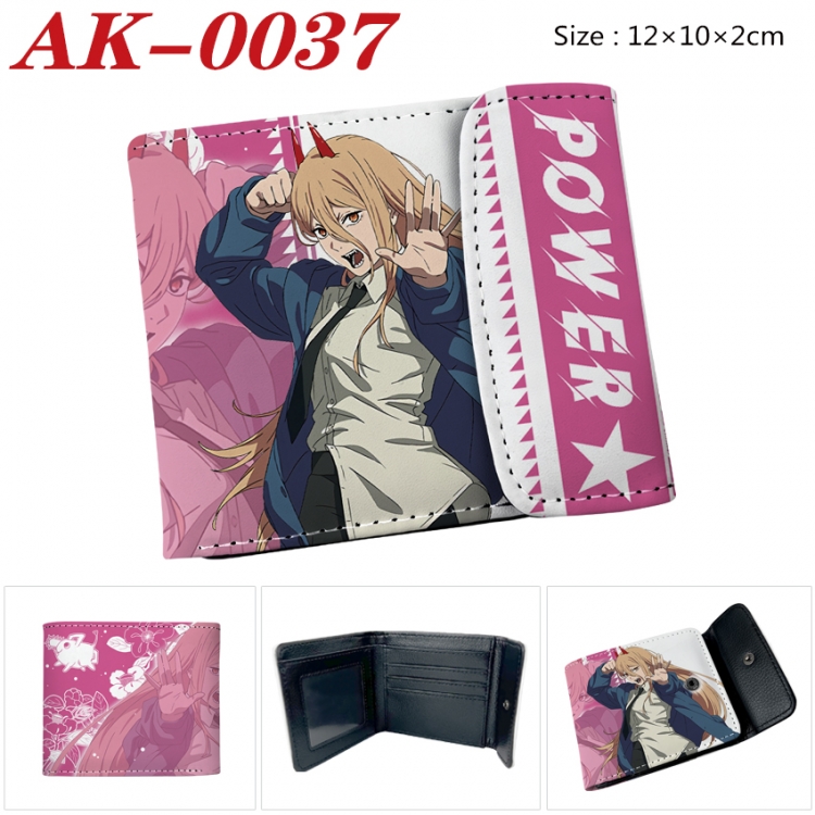 Chainsawman Anime PU leather full color buckle 20% off wallet 12X10X2CM