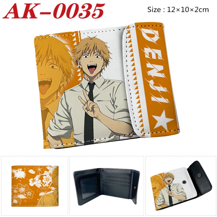 Chainsawman Anime PU leather full color buckle 20% off wallet 12X10X2CM