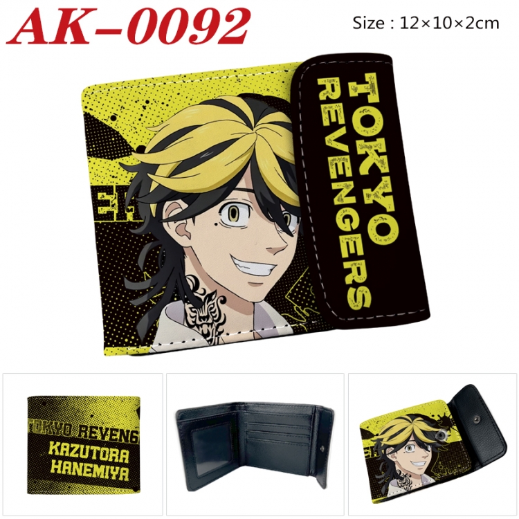 Tokyo Revengers Anime PU leather full color buckle 20% off wallet 12X10X2CM