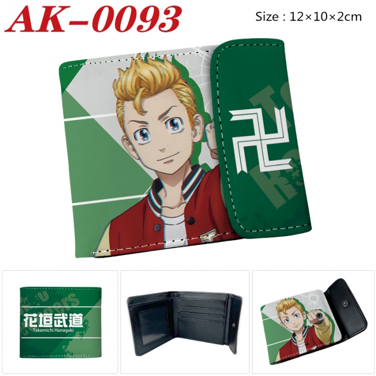 Tokyo Revengers Anime PU leather full color buckle 20% off wallet 12X10X2CM