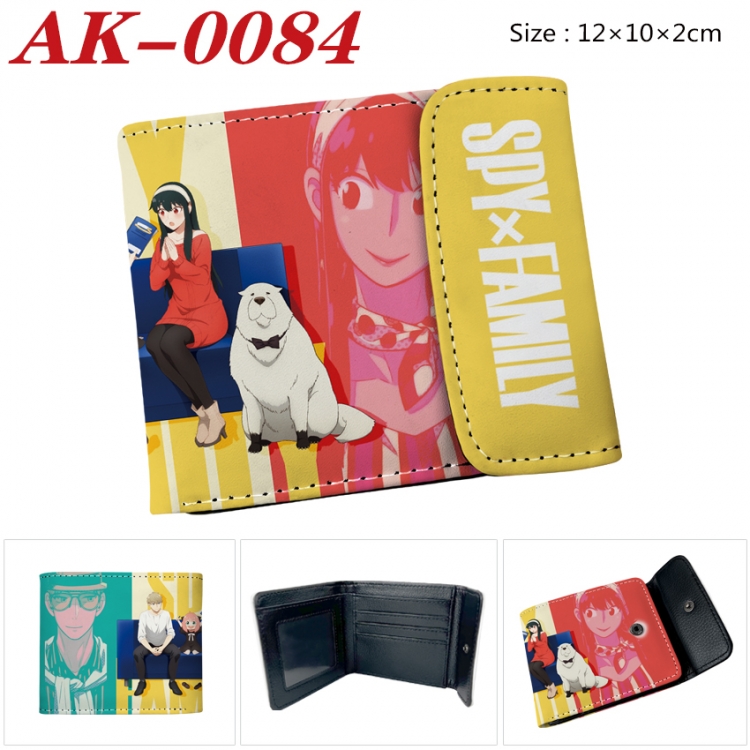 SPY×FAMILY Anime PU leather full color buckle 20% off wallet 12X10X2CM