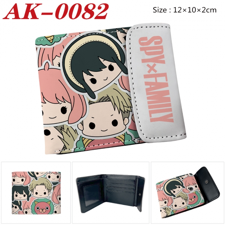 SPY×FAMILY Anime PU leather full color buckle 20% off wallet 12X10X2CM