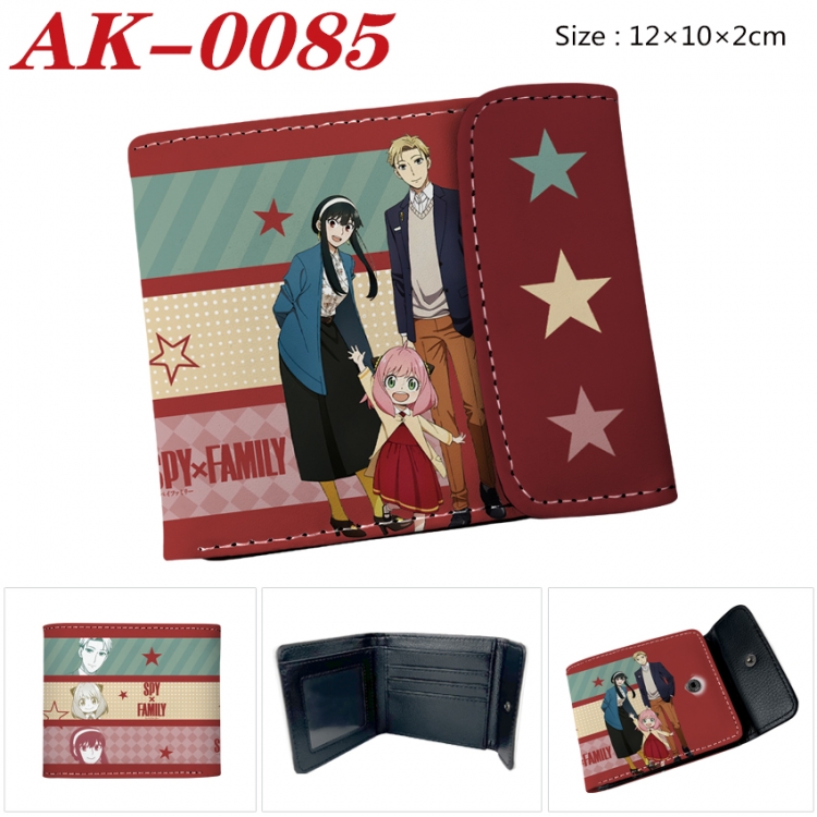 SPY×FAMILY Anime PU leather full color buckle 20% off wallet 12X10X2CM