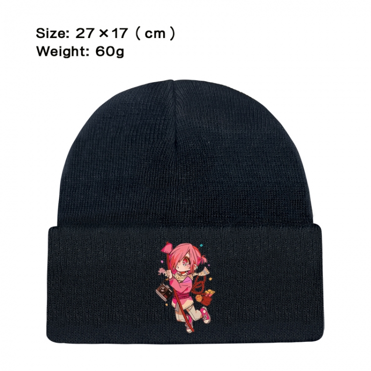 Toilet-bound Hanako-kun Anime printed plush knitted hat, warm hat 27X17cm 60g