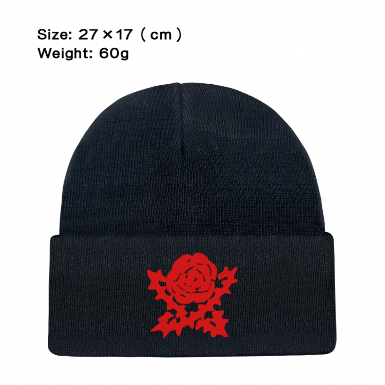 Berserk Anime printed plush knitted hat warm hat 27X17cm 60g