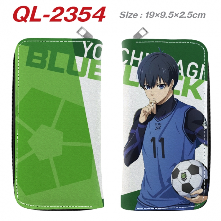 BLUE LOCK Anime peripheral PU leather full-color long zippered wallet 19.5x9.5x2.5cm