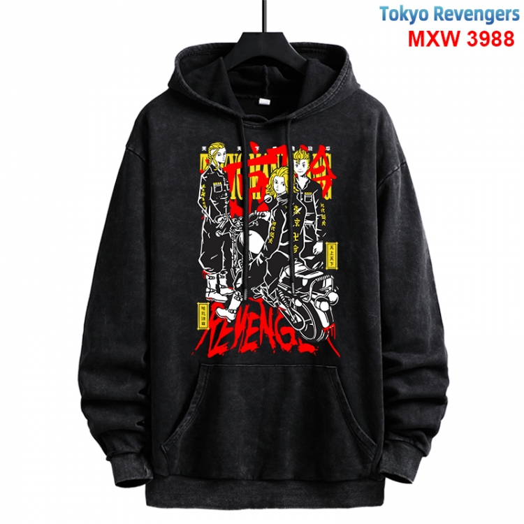 Tokyo Revengers Anime peripheral washing and worn-out pure cotton sweater from S to 3XL