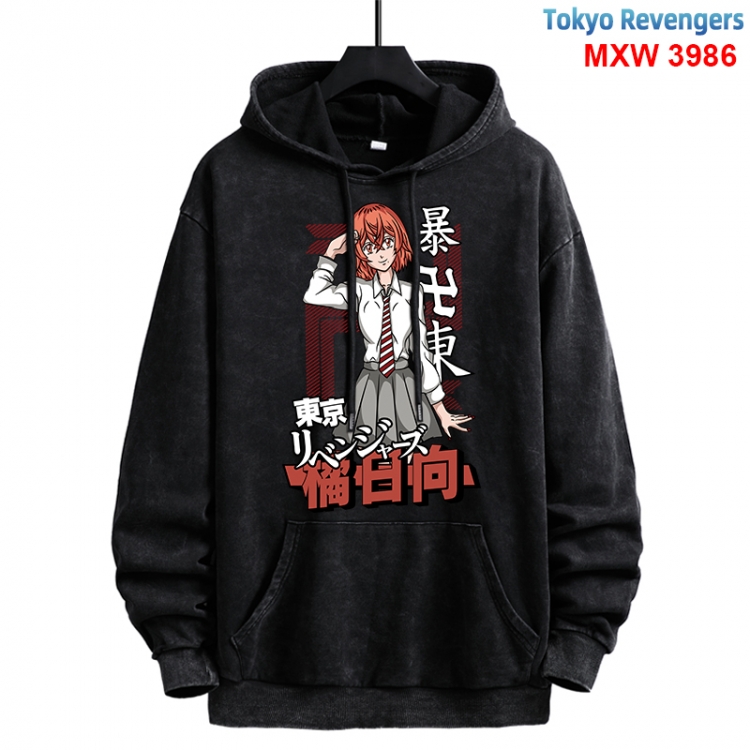 Tokyo Revengers Anime peripheral washing and worn-out pure cotton sweater from S to 3XL