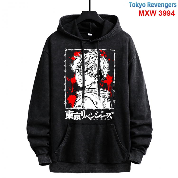 Tokyo Revengers Anime peripheral washing and worn-out pure cotton sweater from S to 3XL