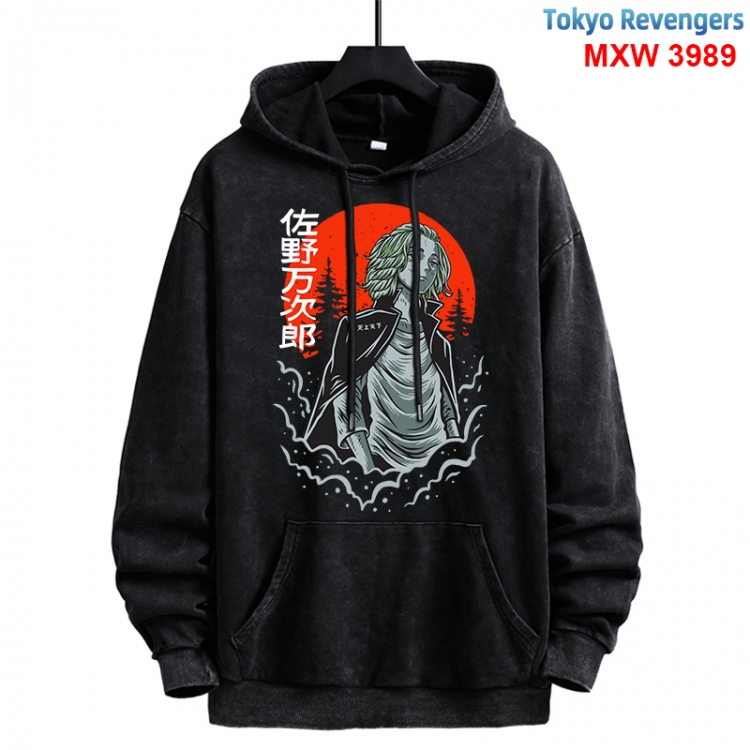 Tokyo Revengers Anime peripheral washing and worn-out pure cotton sweater from S to 3XL