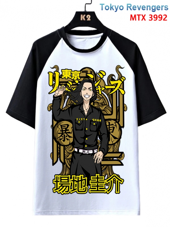 Tokyo Revengers Anime raglan sleeve cotton T-shirt from XS to 3XL