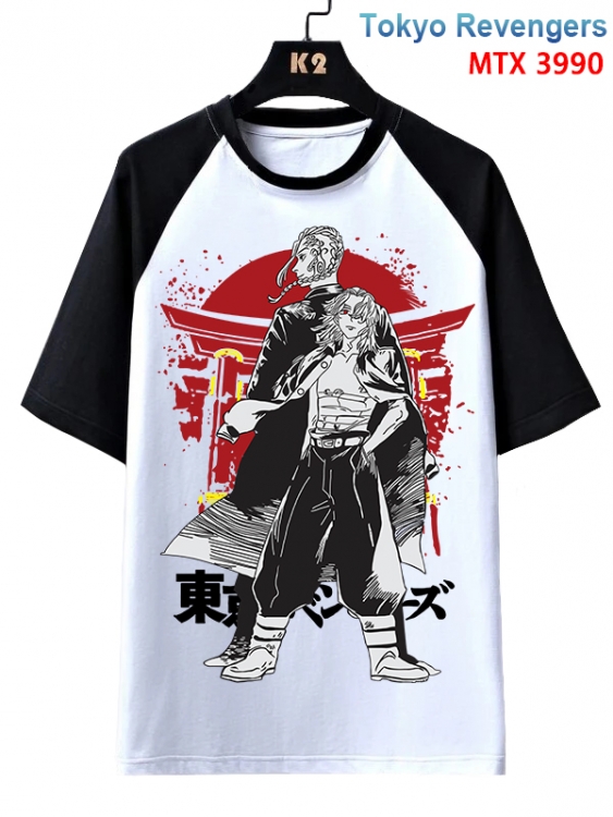 Tokyo Revengers Anime raglan sleeve cotton T-shirt from XS to 3XL