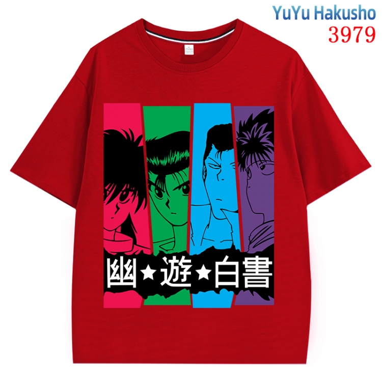 YuYu Hakusho  Anime Pure Cotton Short Sleeve T-shirt Direct Spray Technology from S to 4XL