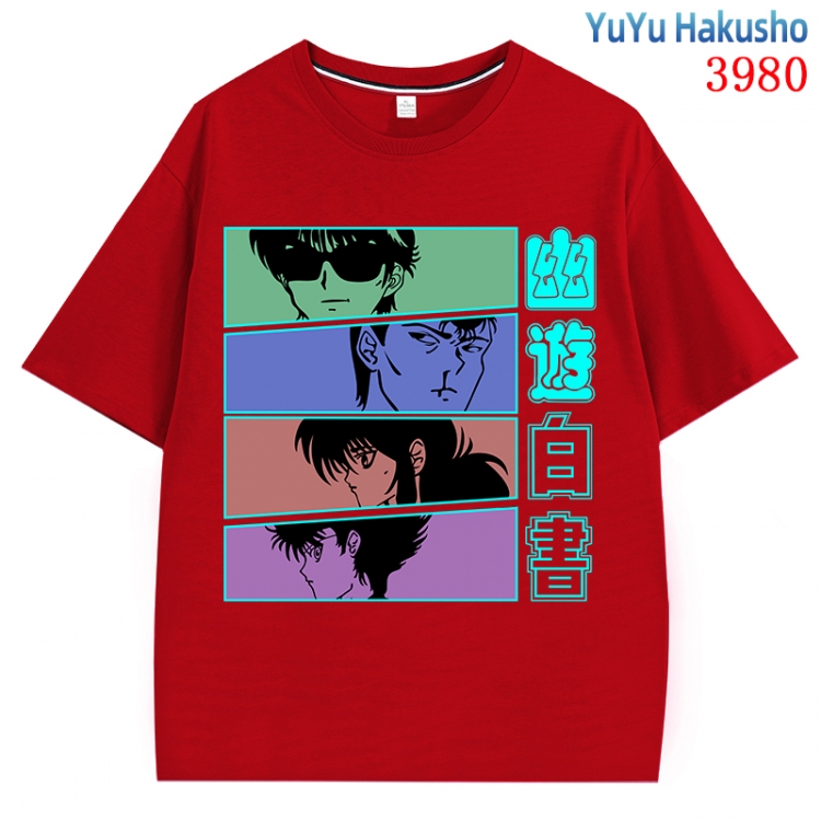 YuYu Hakusho  Anime Pure Cotton Short Sleeve T-shirt Direct Spray Technology from S to 4XL