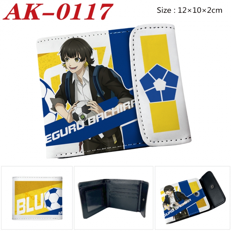 BLUE LOCK Anime PU leather full color buckle 20% off wallet 12X10X2CM