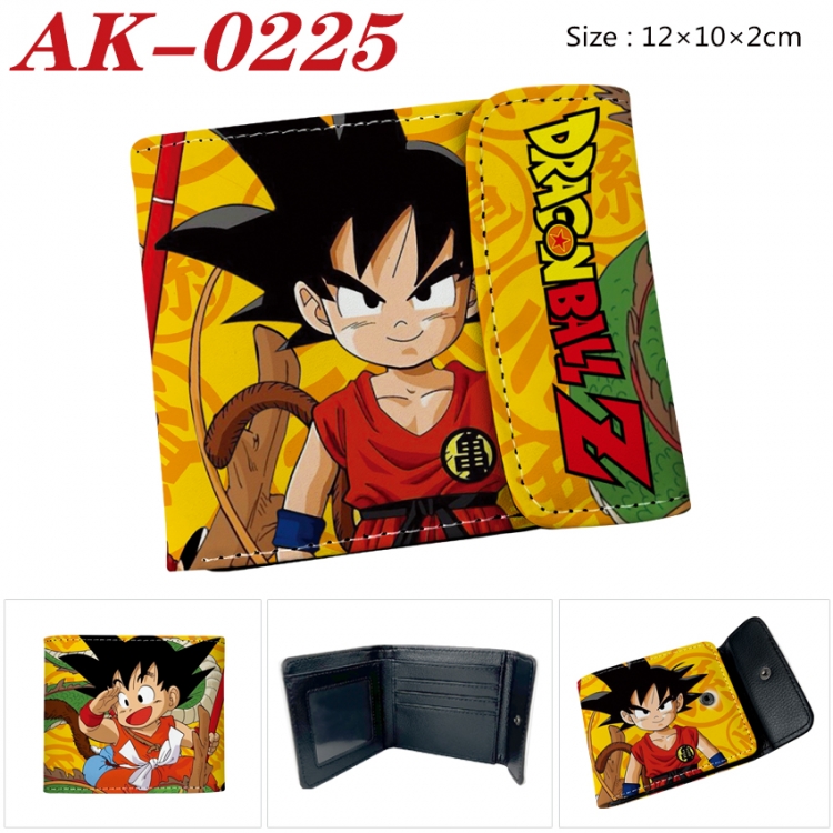DRAGON BALL Anime PU leather full color buckle 20% off wallet 12X10X2CM