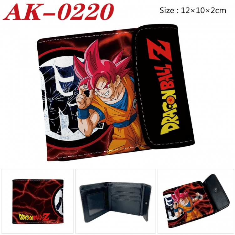 DRAGON BALL Anime PU leather full color buckle 20% off wallet 12X10X2CM