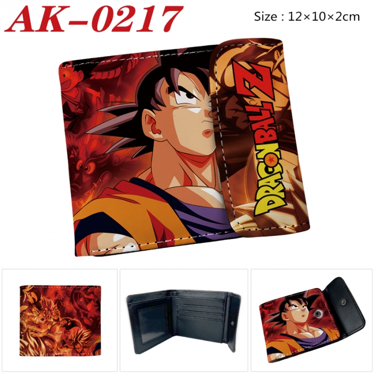 DRAGON BALL Anime PU leather full color buckle 20% off wallet 12X10X2CM