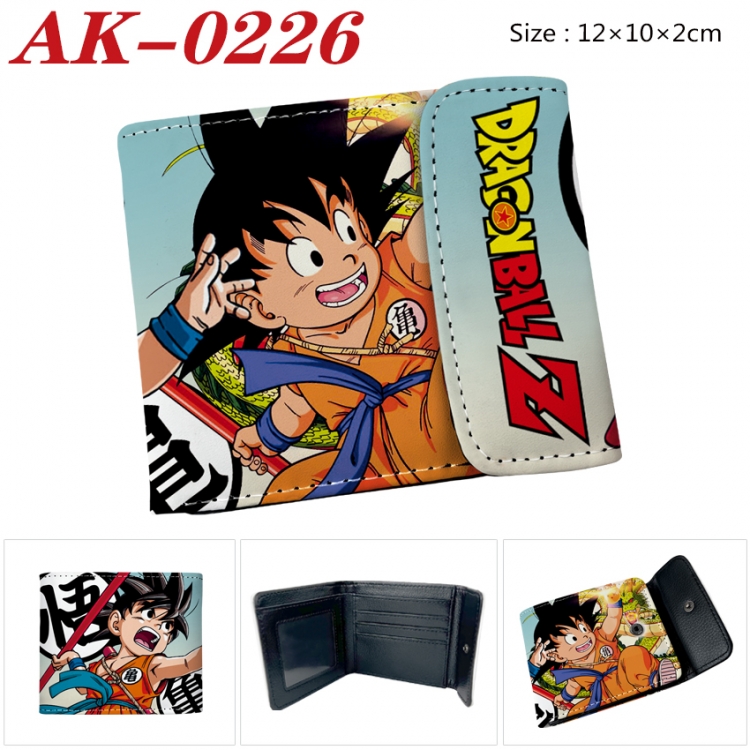 DRAGON BALL Anime PU leather full color buckle 20% off wallet 12X10X2CM