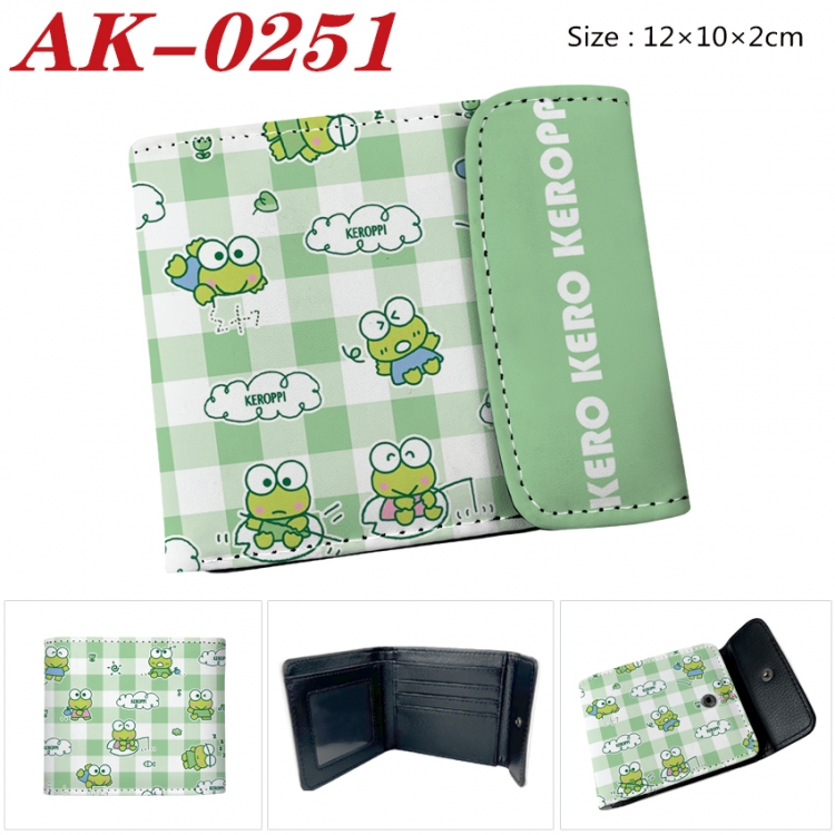 sanrio Anime PU leather full color buckle 20% off wallet 12X10X2CM