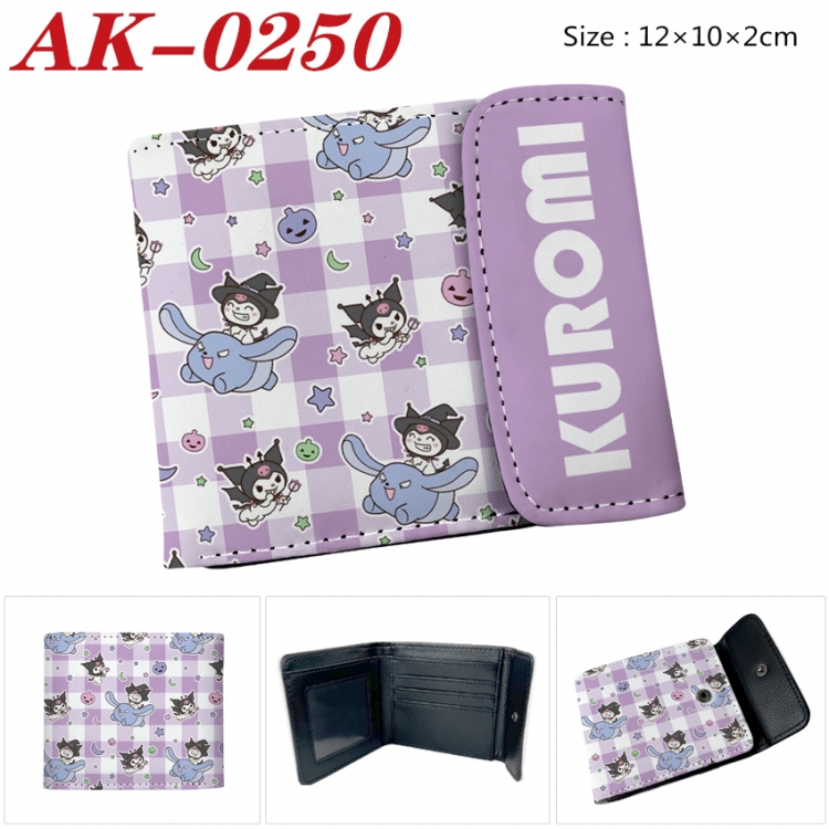 sanrio Anime PU leather full color buckle 20% off wallet 12X10X2CM