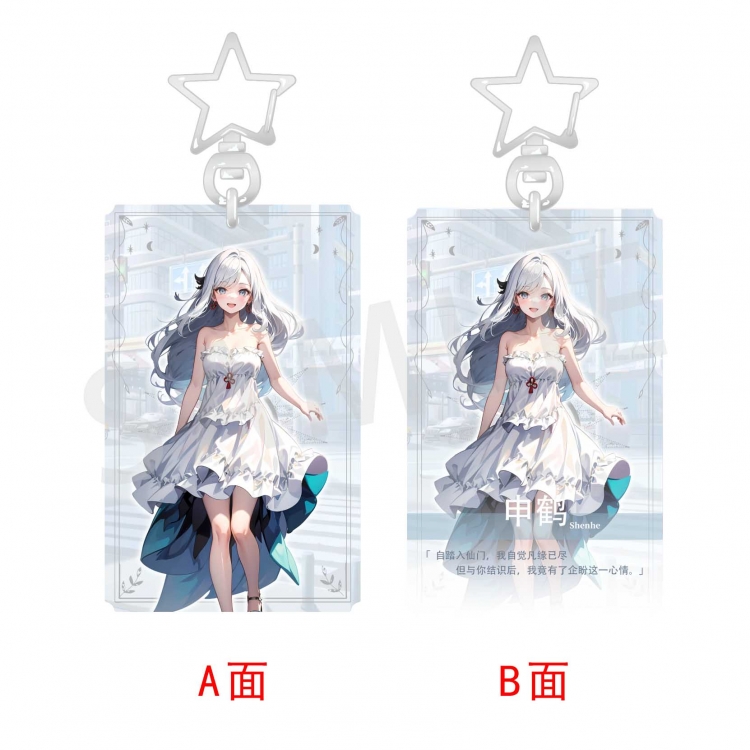 Genshin Impact Character dress series key chain pendant price for 5 pcs