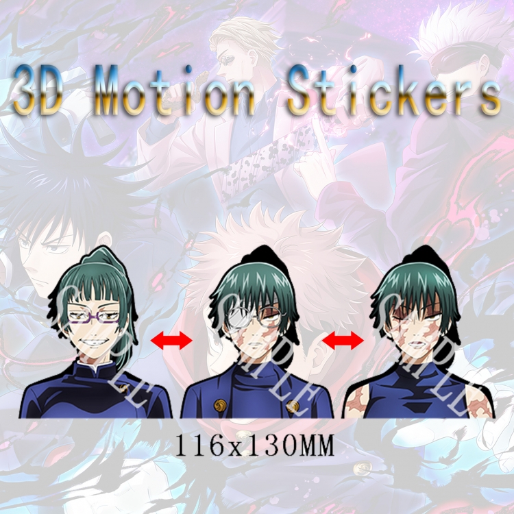 Jujutsu Kaisen  3D HD variable map car computer animation stickers price for 2 pcs