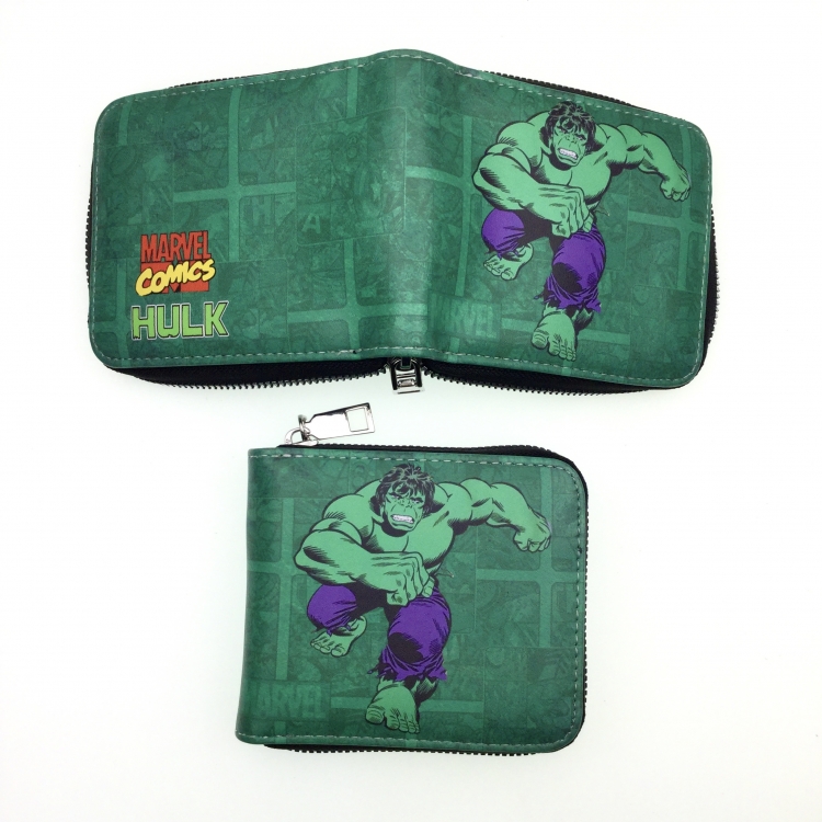 The Hulk Animation medium zipper Card Wallet