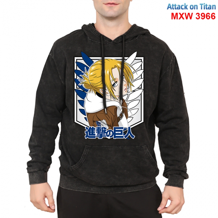 Shingeki no Kyojin Anime peripheral washing and worn-out pure cotton sweater from S to 3XL