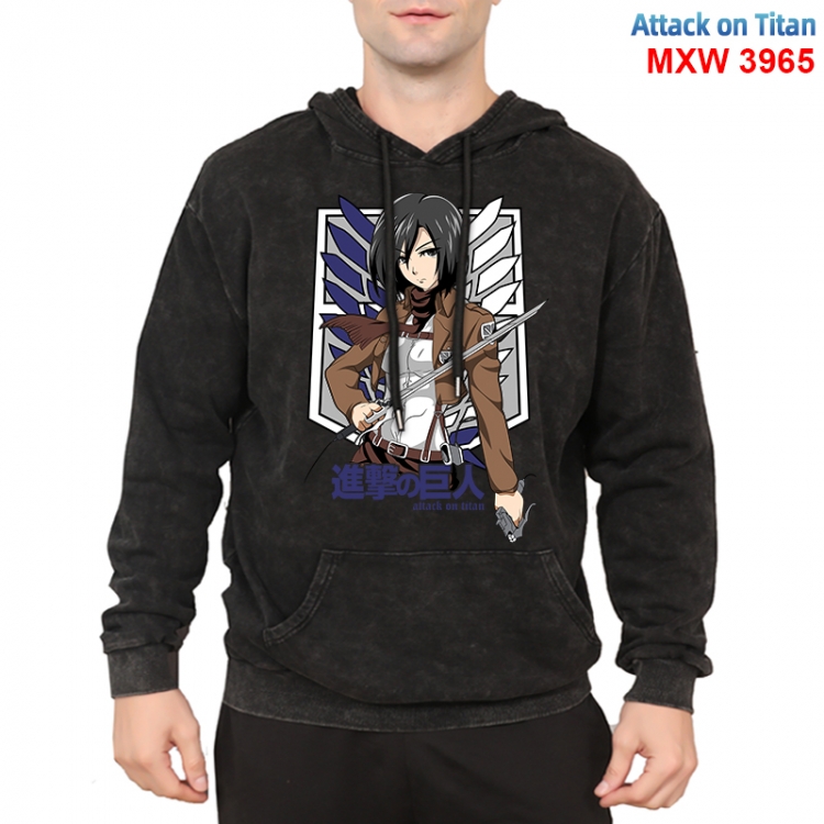 Shingeki no Kyojin Anime peripheral washing and worn-out pure cotton sweater from S to 3XL