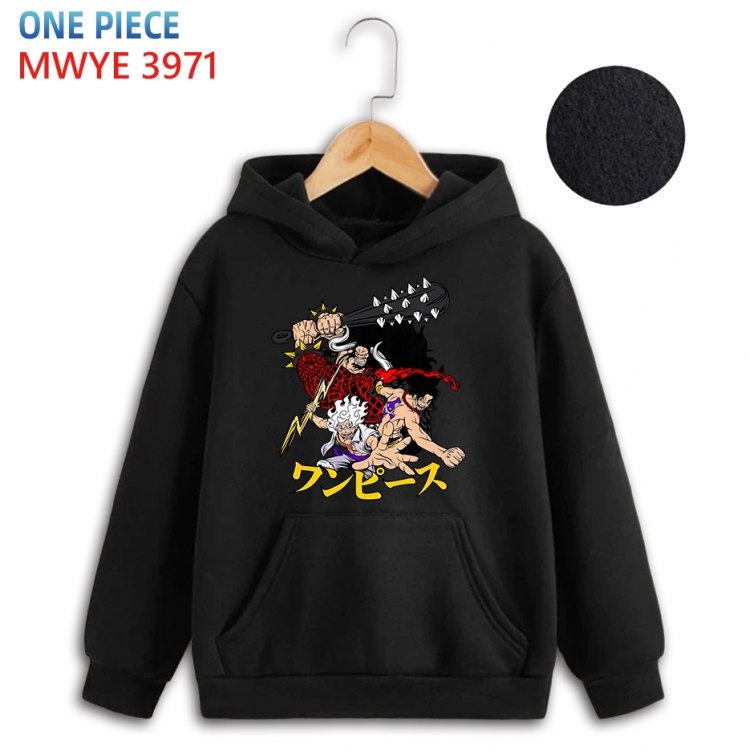 One Piece Anime surrounding childrens pure cotton patch pocket hoodie 80 90 100 110 120 130 140 for children